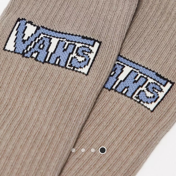 Vans Desert Taupe Logo Crew Socks - Picture 4 of 6